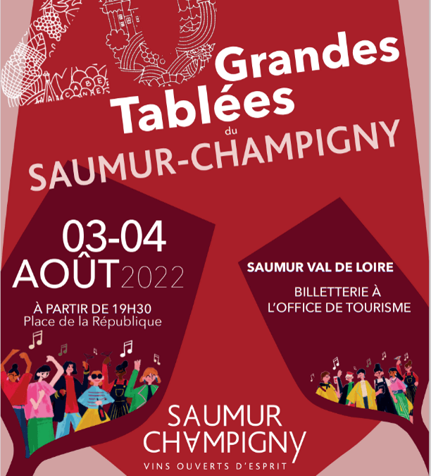 20ème édition des Grandes Tablées – 3 et 4 août 2022 à Saumur